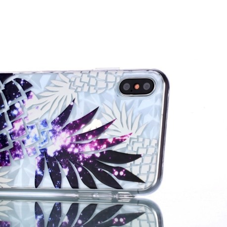 Чехол  Pineapple Pattern Diamond Texture Oil на iPhone XS Max