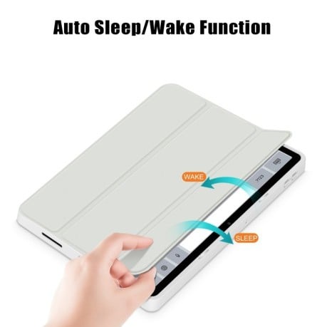 Чехол-книжка Acrylic 3-Fold Solid Color Smart Leather  для Xiaomi Redmi Pad SE - серый