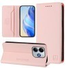 Чохол-книжка RC01 Dual-Folded Magnetic Suction RFID Leather на Xiaomi Poco M7 Pro 5G - рожевий