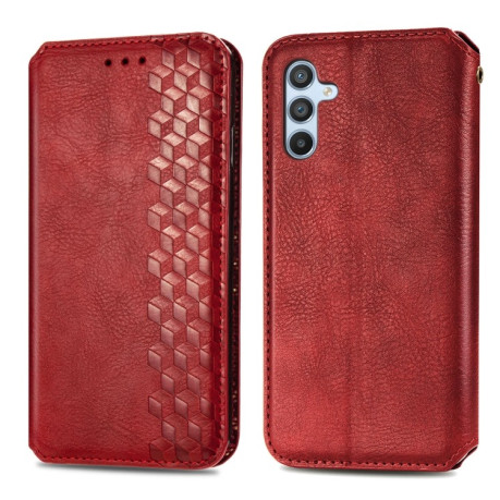 Чехол-книжка Cubic Grid для Samsung Galaxy A36 5G - красный