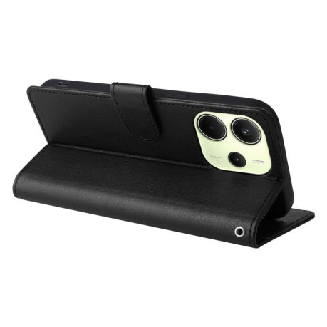 Чохол-книжка 3-Card Slots Multifunctional Leather для Xiaomi Redmi Note 14 4G 164.48mm - чорний