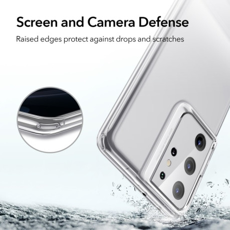 Силиконовый чехол-подставка ESR Air Shield Boost на Samsung Galaxy S21 Ultra - черный