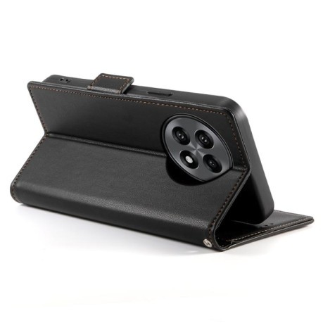 Чехол-книжка Side Buckle Magnetic Frosted Leather для OnePlus 13R/Ace 5/Ace 5 Pro - черный