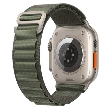 Ремінець Nylon Loop для Apple Watch Series 8/7 41mm/40mm/38mm - зелений