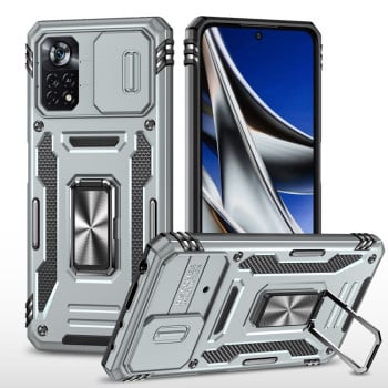 Протиударний чохол Armor Camera Shield для Xiaomi Poco X4 Pro 5G - сірий