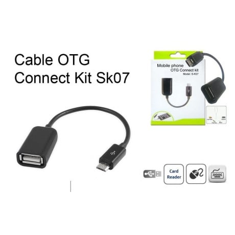 OTG Кабель Белый Micro USB Sk07