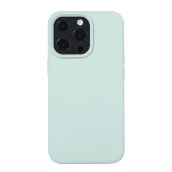 Силиконовый чехол Solid Color Liquid на iPhone 14 Pro Max -  зеленый