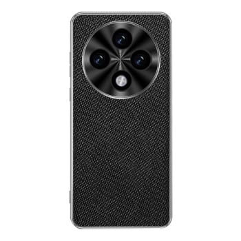 Противоударный чехол Silver Edge Cross Texture для OPPO A3 Pro - черный