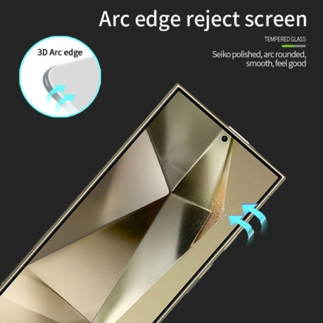 Защитное стекло MOFI 9H 3D Full Screen на Samsung Galaxy S25 Ultra 5G - черное