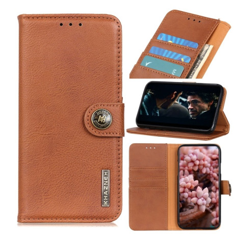 Чохол-книжка KHAZNEH Cowhide Texture Samsung Galaxy A02 - коричневий