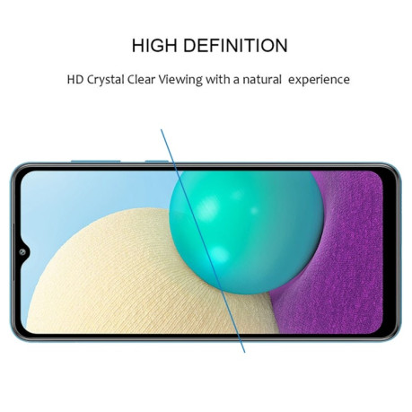 Защитное стекло Full Glue Full Screen для Samsung Galaxy A02 - черное