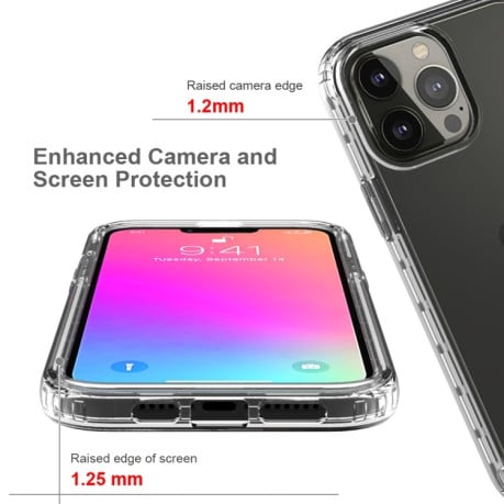 Чохол протиударний Two-color Gradual Change для iPhone 13 Pro Max - чорний