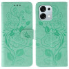 Чохол-книжка Rose Butterfly Embossed Leather на OPPO A6 Pro 5G — зелений