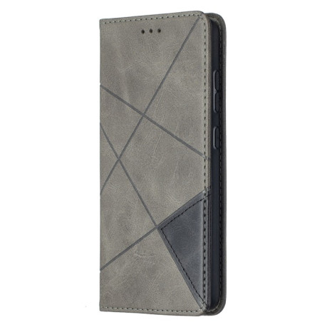 Чехол-книжка Rhombus Texture на Samsung Galaxy A52/A52s - серый