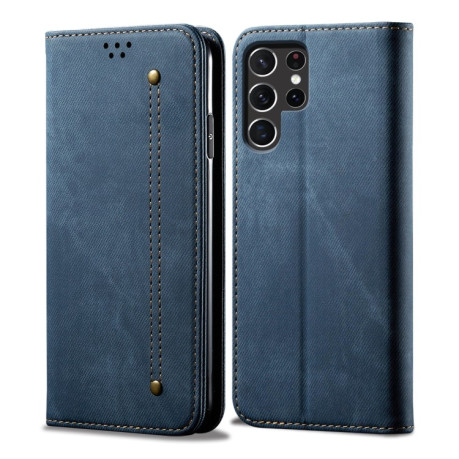 Чохол книжка Denim Texture Casual Style  для Samsung Galaxy S25 Ultra 5G - синій