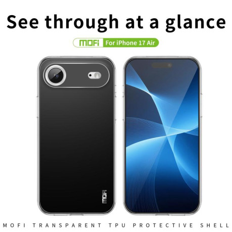 Ультратонкий чехол MOFI Ming Series для iPhone Air - прозрачный