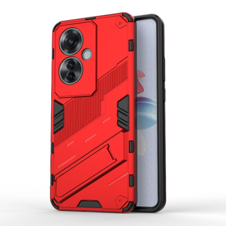 Противоударный чехол Punk Armor для OPPO Reno11 F 5G - красный