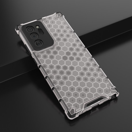 Противоударный чехол Honeycomb на Samsung Galaxy Note 20 Ultra - белый