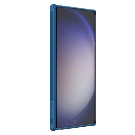 Протиударний чохол NILLKIN Black Mirror Prop CD Texture Mirror MagSafe Magnetic на Samsung Galaxy S24 Ultra 5G - синій