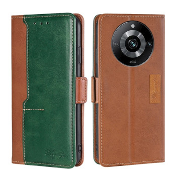 Чохол-книжка з магнітною застібкою та контрастним оздобленням на Realme 11 Pro / 11 Pro+ 5G