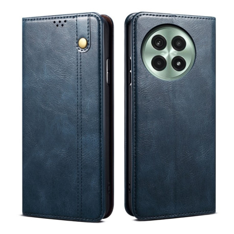 Чехол-книжка Simple Wax Crazy Horse для OnePlus 13 - синий