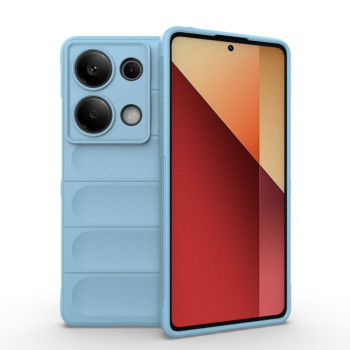 Силиконовый чехол Magic Flannel для Xiaomi Redmi Note 13 Pro 4G / POCO M6 Pro 4G   - голубой