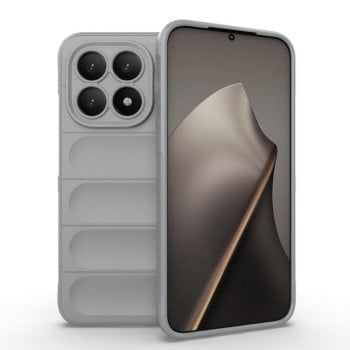 Силіконовий чохол Magic Flannel на Xiaomi 15T 5G Global — сірий