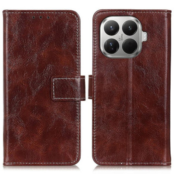 Чохол-книжка Magnetic Retro Crazy Horse Texture на Xiaomi 17T 5G — коричневий
