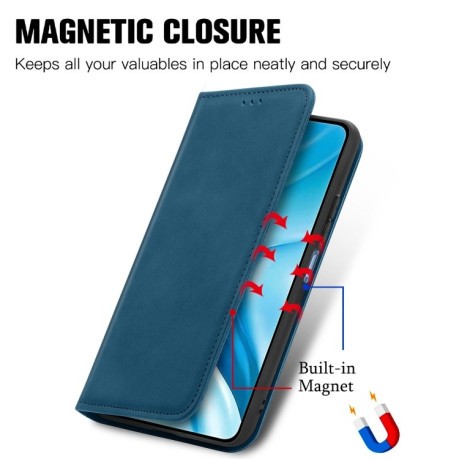 Чехол-книжка Retro Skin Feel Business Magnetic на Xiaomi Mi 11 Lite/Mi 11 Lite NE - синий