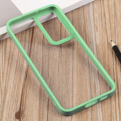 Противоударный чехол Clear Acrylic для Samsung Galaxy S23 Ultra 5G - светло-зеленый