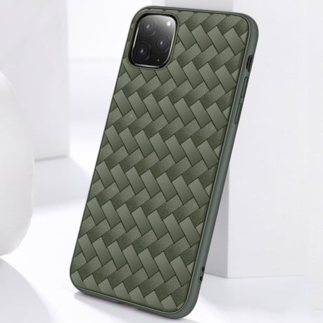 Чехол JOYROOM Milan Series Weave Plaid Texture на iPhone 11-зеленый