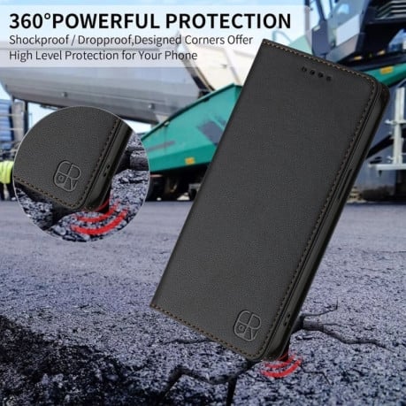 Чехол-книжка Retro Skin Feel Business Magnetic на OnePlus Nord CE 4 - черный