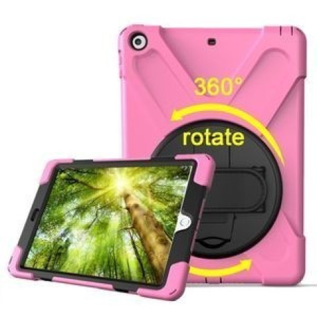 Противоударный Чехол с Подставкой 360 Degree Rotation на iPad 9.7 (2018/2017)  розовый