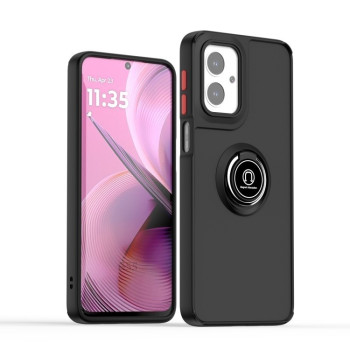 Противоударный чехол Q Shadow 1 Series TPU + PC на Motorola Moto G55 - Black+Red