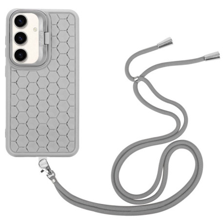 Протиударний чохол Honeycomb Radiating Holder TPU для Samsung Galaxy A35 5G - сірий