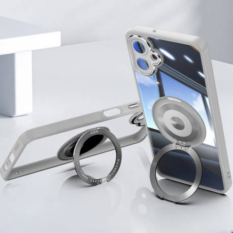 Протиударний чохол MagSafe Acrylic Hybrid  для Samsung Galaxy A06 4G - сірий