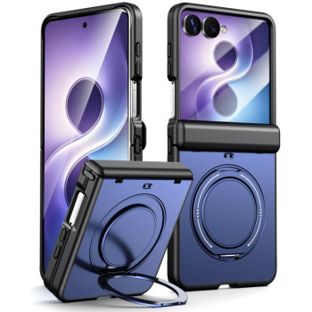 Противоударный чехол Kalebol с MagSafe и подставкой на Samsung Galaxy Flip8 5G — синий