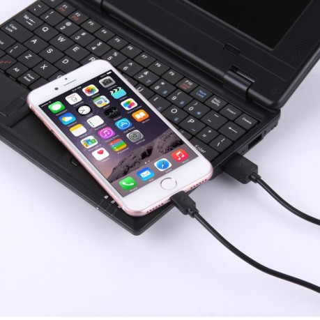 Зарядный кабель HAWEEL 1m High Speed 35 Cores 8 Pin to USB Sync Charging Cable для iPhone, iPad - черный