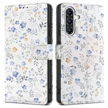 Чохол-книжка Tech-Protect Wallet для Samsung Galaxy A36 5G - White Daisies