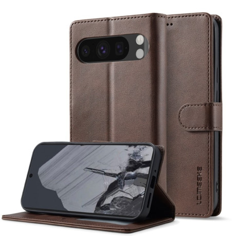 Чохол книжка LC IMEEKE Calf Texture на Google Pixel 9 Pro XL - коричневий