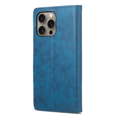 Чехол-книжка Business Solid Color Magnetic RFID Leather на iPhone 16 Pro Max - синий