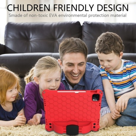 Противоударный чехол Honeycomb Design на iPad 10.9 2022 - красный