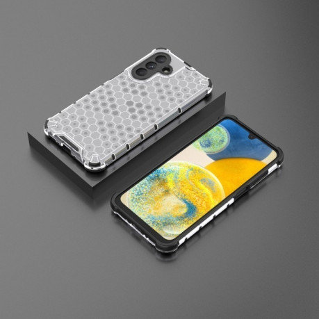 Противоударный чехол Honeycomb на Samsung Galaxy A26 5G - белый