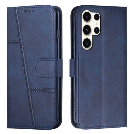 Чехол-книжка Stitching Calf Texture для Samsung Galaxy S25 Ultra 5G - синий