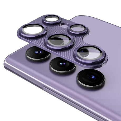 Захисне скло на камеру ENKAY Aluminium для Samsung Galaxy S24 Ultra 5G - фіолетове