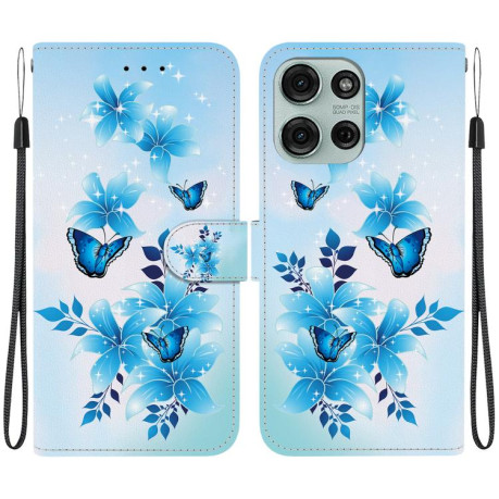 Чохол-книжка Colored Drawing Series Motorola Moto G75 5G - Butterflies