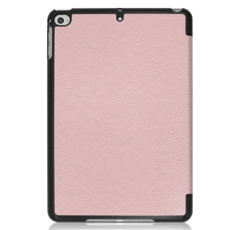 Чехол-книжка Custer Texture на iPad Mini 4 / Mini 5 - розовое золото