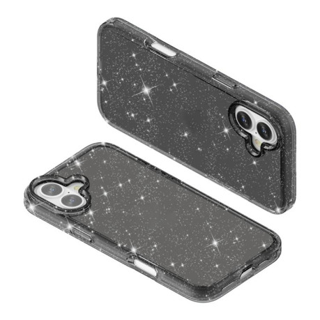 Протиударний чохол Terminator Style Glitter для iPhone 17 - чорний