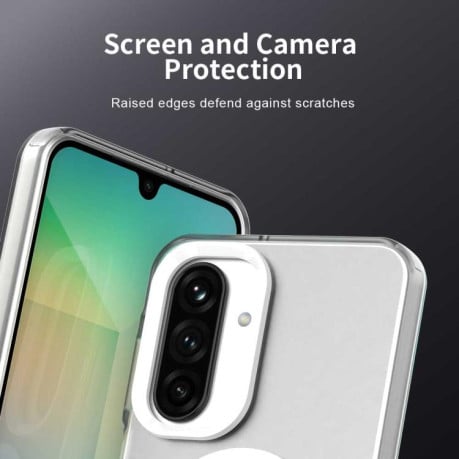 Чехол Candy с Magsafe гибридный на Samsung Galaxy A17 4G - белый