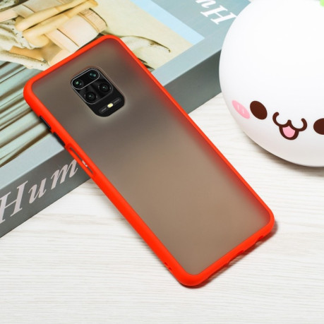Противоударный чехол Hand Feeling Series на Xiaomi Redmi Note 9S - красный